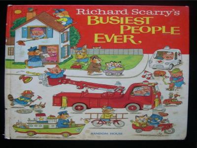 Richard Scarry's Busiest People Ever Vintage HC 1976