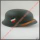 WWII German M42 helmet field gray replica steel decal